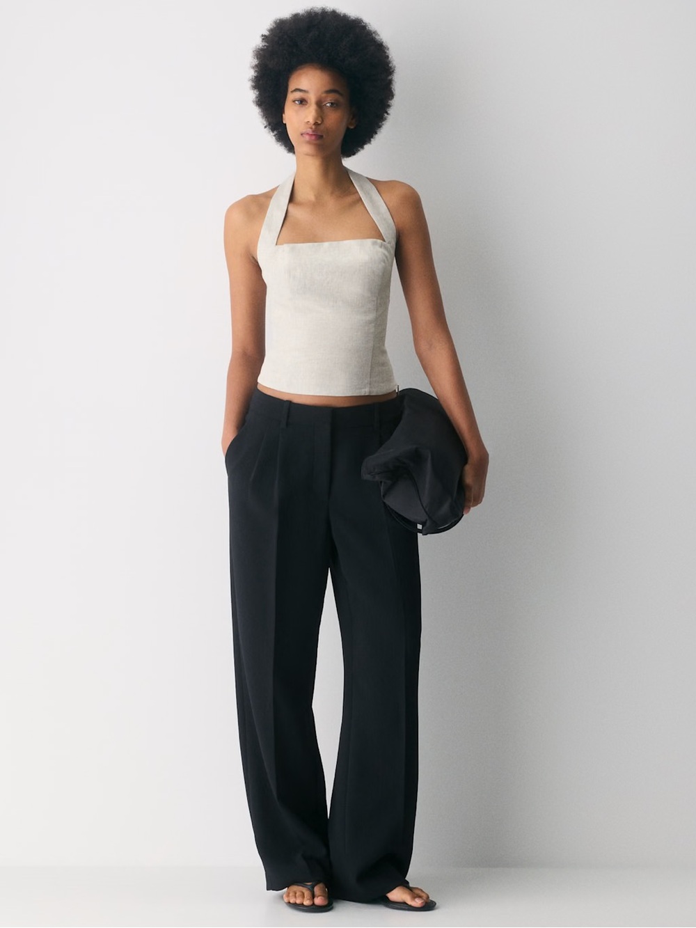NEW. Wilfred Whisper Linen Halter Top. NWT